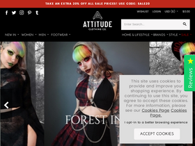 'attitudeclothing.co.uk' screenshot