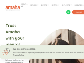 'amahahealth.com' screenshot