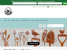 ablackbirdsang.com homepage screenshot