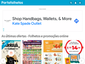 'portafolhetos.com.br' screenshot