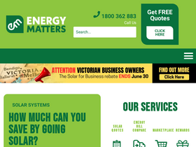 'energymatters.com.au' screenshot