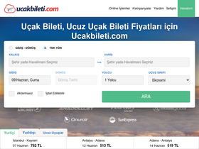 'ucakbileti.com' screenshot