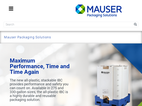 'mauserpackaging.com' screenshot