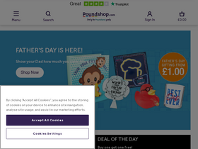 'poundshop.com' screenshot