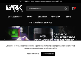 'darklabsuplementos.com.br' screenshot