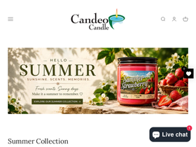 candeocandle.com homepage screenshot