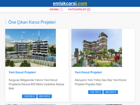 'emlakcarsi.com' screenshot