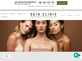 shopskinclinic.com homepage screenshot