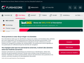 'flashscore.fr' screenshot