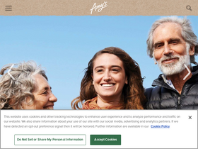 'amys.com' screenshot