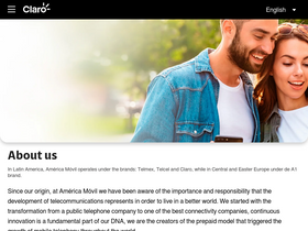 'claro.com' screenshot