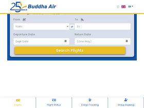 'buddhaair.com' screenshot