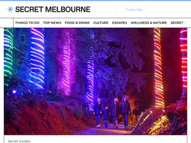 'secretmelbourne.com' screenshot