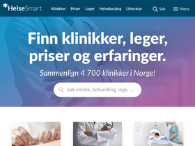 'helsesmart.no' screenshot
