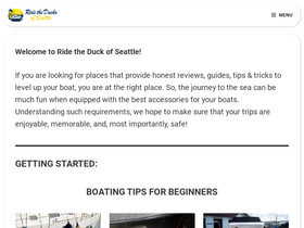 'ridetheducksofseattle.com' screenshot