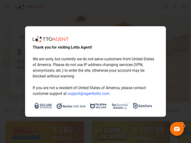 'agentlotto.com' screenshot