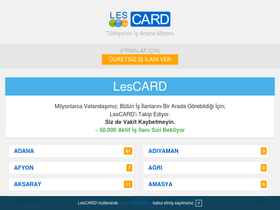 'lescard.com' screenshot