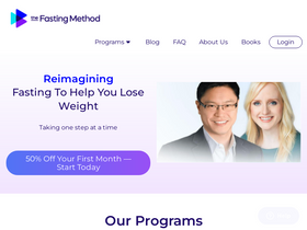 'thefastingmethod.com' screenshot