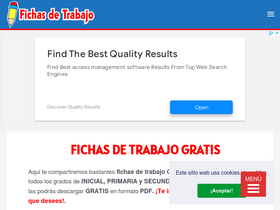 'fichasdetrabajo.net' screenshot