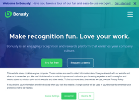 'bonus.ly' screenshot