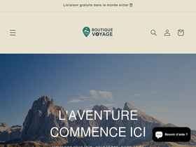 boutique-voyage.com homepage screenshot