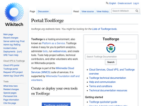 'toolforge.org' screenshot
