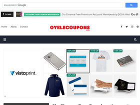 'oyelecoupons.com' screenshot