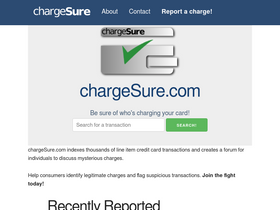'chargesure.com' screenshot