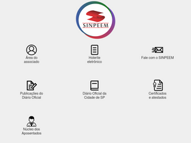 'sinpeem.com.br' screenshot