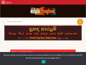 'sinhalasongbook.com' screenshot