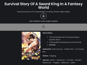 'swordkingstory.com' screenshot