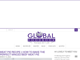 'globalfoodbook.com' screenshot