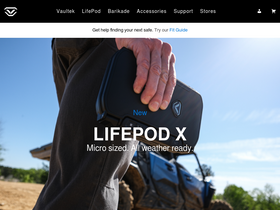 'vaulteksafe.com' screenshot