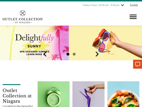 'outletcollectionatniagara.com' screenshot