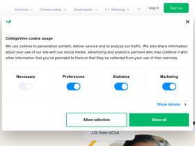 'collegevine.com' screenshot