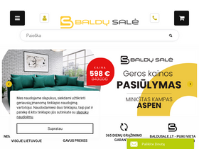 'baldusale.lt' screenshot