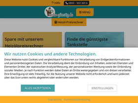 'tanke-guenstig.de' screenshot