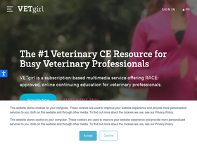 'vetgirlontherun.com' screenshot