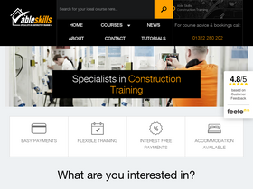 'ableskills.co.uk' screenshot