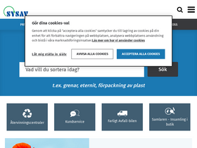 'sysav.se' screenshot