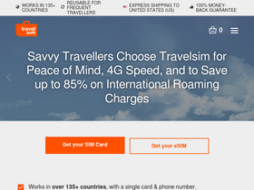 'travelsim.com' screenshot