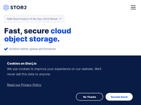 'storj.io' screenshot