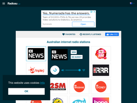 'radioau.net' screenshot