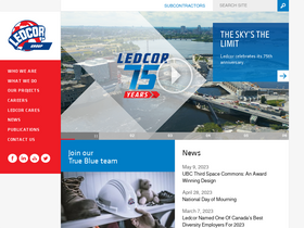 'ledcor.com' screenshot