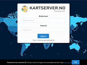 'kartserver.no' screenshot