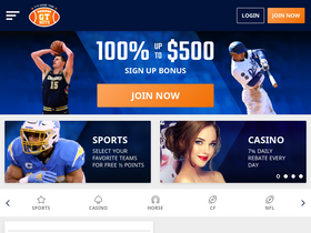 'gtbets.ag' screenshot