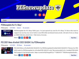 'pesnewupdate.com' screenshot