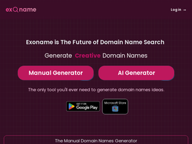 Exoname - Your AI-powered Domain Name Discovery Tool