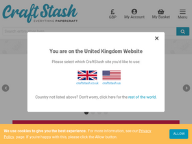 'craftstash.co.uk' screenshot