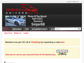 'insignia-drivers.uk' screenshot